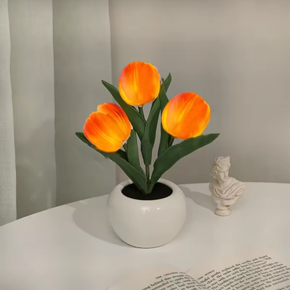 Flower-shaped night light for restful sleep